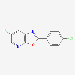 6-Chloro-2-(4-chlorophenyl)oxazolo[5,4-b]pyridine - 