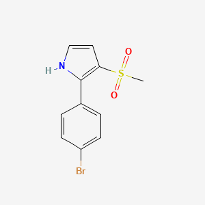 2-(4-Bromophenyl)-3-(methylsulfonyl)-1H-pyrrole - 