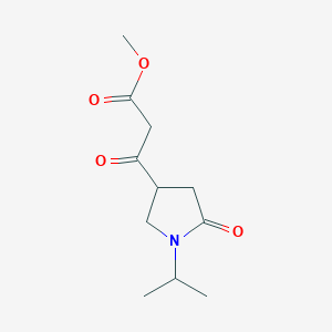 Methyl 3-(1-isopropyl-5-oxopyrrolidin-3-yl)-3-oxopropanoate - 
