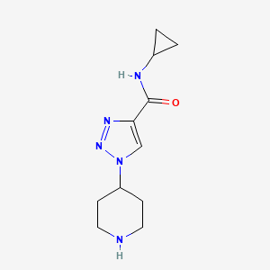 N-Cyclopropyl-1-(piperidin-4-yl)-1H-1,2,3-triazole-4-carboxamide - 