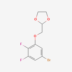 2-((5-Bromo-2,3-difluorophenoxy)methyl)-1,3-dioxolane - 