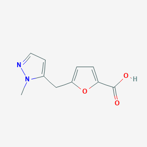 5-((1-Methyl-1H-pyrazol-5-yl)methyl)furan-2-carboxylic acid - 
