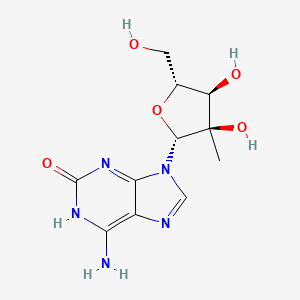 6-Amino-9-((2R,3R,4R,5R)-3,4-dihydroxy-5-(hydroxymethyl)-3-methyltetrahydrofuran-2-yl)-3,9-dihydro-2H-purin-2-one - 