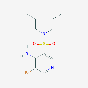 4-Amino-5-bromo-N,N-dipropylpyridine-3-sulfonamide - 