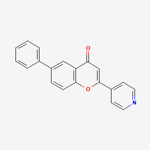 6-Phenyl-2-(pyridin-4-yl)-4H-1-benzopyran-4-one - 652138-03-9