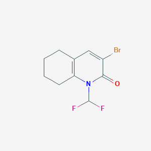 3-Bromo-1-(difluoromethyl)-5,6,7,8-tetrahydroquinolin-2(1H)-one - 