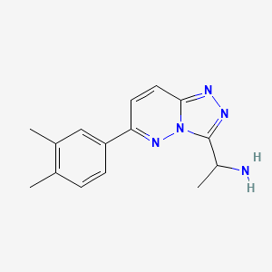 1-(6-(3,4-Dimethylphenyl)-[1,2,4]triazolo[4,3-b]pyridazin-3-yl)ethanamine - 