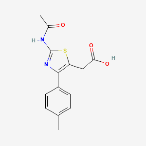 2-(2-Acetamido-4-(p-tolyl)thiazol-5-yl)acetic acid - 