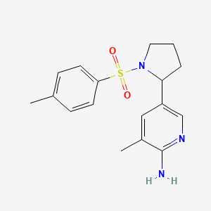 3-Methyl-5-(1-tosylpyrrolidin-2-yl)pyridin-2-amine - 