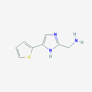[4-(thiophen-2-yl)-1H-imidazol-2-yl]methanamine - 