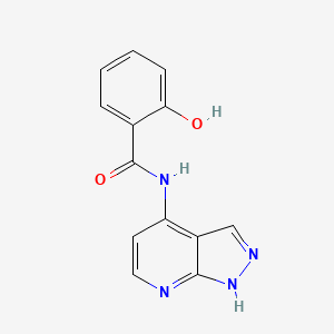 2-Hydroxy-N-(1H-pyrazolo[3,4-b]pyridin-4-yl)benzamide - 370589-10-9