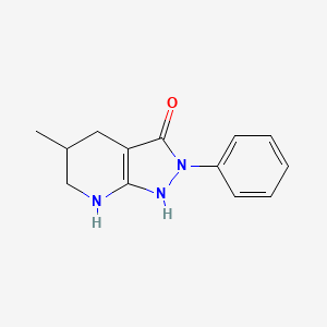 5-Methyl-2-phenyl-4,5,6,7-tetrahydro-2H-pyrazolo[3,4-b]pyridin-3-ol - 