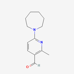 6-(Azepan-1-yl)-2-methylnicotinaldehyde - 