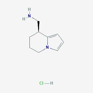 (S)-(5,6,7,8-Tetrahydroindolizin-8-YL)methanamine hydrochloride - 