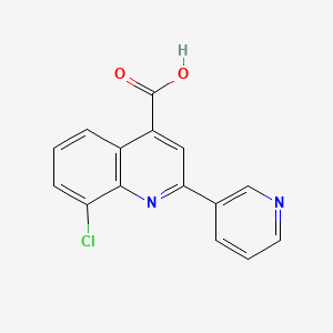 8-Chloro-2-pyridin-3-ylquinoline-4-carboxylic acid - 667436-24-0