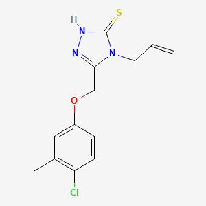 4-allyl-5-[(4-chloro-3-methylphenoxy)methyl]-4H-1,2,4-triazole-3-thiol - 667413-83-4