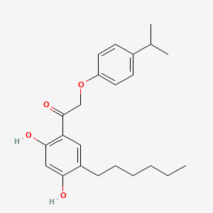 1-(5-Hexyl-2,4-dihydroxyphenyl)-2-(4-isopropylphenoxy)ethan-1-one - 