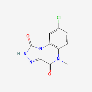 8-Chloro-5-methyl[1,2,4]triazolo[4,3-a]quinoxaline-1,4(2H,5H)-dione - 92473-50-2