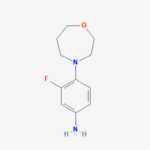 3-Fluoro-4-(1,4-oxazepan-4-yl)aniline - 918137-43-6