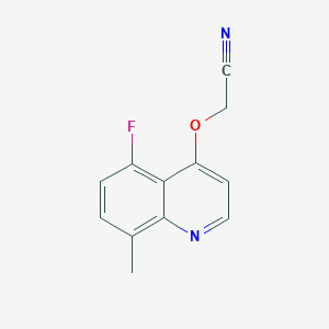 2-((5-Fluoro-8-methylquinolin-4-yl)oxy)acetonitrile - 