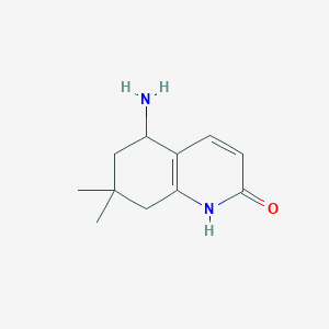 5-Amino-7,7-dimethyl-5,6,7,8-tetrahydroquinolin-2(1H)-one - 