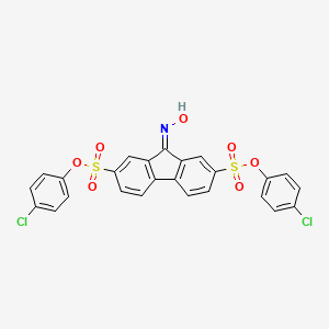 bis(4-chlorophenyl) 9-(hydroxyimino)-9H-fluorene-2,7-disulfonate - 
