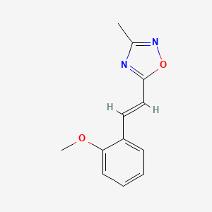 5-[(E)-2-(2-methoxyphenyl)ethenyl]-3-methyl-1,2,4-oxadiazole - 