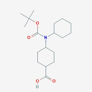 (1r,4r)-4-((Tert-butoxycarbonyl)(cyclohexyl)amino)cyclohexanecarboxylic acid - 
