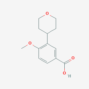 4-Methoxy-3-(tetrahydro-2H-pyran-4-yl)benzoic acid - 