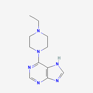 6-(4-ethylpiperazin-1-yl)-7H-purine - 