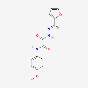 2-(2-(Furan-2-ylmethylene)hydrazinyl)-N-(4-methoxyphenyl)-2-oxoacetamide - 