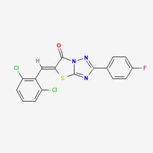 (5Z)-5-(2,6-dichlorobenzylidene)-2-(4-fluorophenyl)[1,3]thiazolo[3,2-b][1,2,4]triazol-6(5H)-one - 