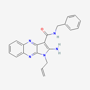 2-amino-N-benzyl-1-(prop-2-en-1-yl)-1H-pyrrolo[2,3-b]quinoxaline-3-carboxamide - 