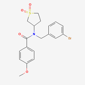 N-(3-bromobenzyl)-N-(1,1-dioxidotetrahydrothiophen-3-yl)-4-methoxybenzamide - 
