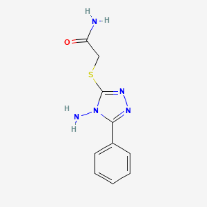 2-(4-Amino-5-phenyl-1,2,4-triazol-3-ylthio)acetamide - 