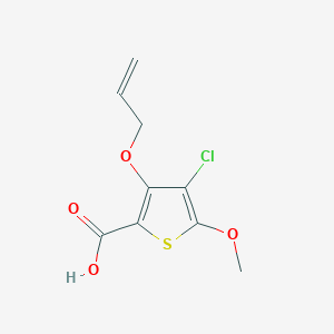 3-(Allyloxy)-4-chloro-5-methoxythiophene-2-carboxylic acid - 