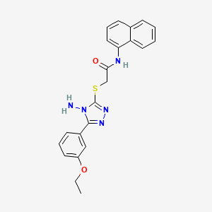 2-{[4-amino-5-(3-ethoxyphenyl)-4H-1,2,4-triazol-3-yl]sulfanyl}-N-(naphthalen-1-yl)acetamide - 