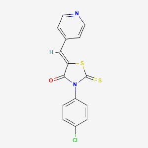 3-(4-Chlorophenyl)-5-(4-pyridylmethylene)-2-thioxo-1,3-thiazolidin-4-one - 