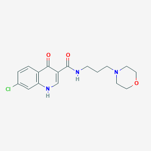 7-chloro-4-hydroxy-N-[3-(morpholin-4-yl)propyl]quinoline-3-carboxamide - 