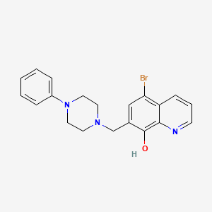 5-Bromo-7-[(4-phenylpiperazin-1-yl)methyl]quinolin-8-ol - 