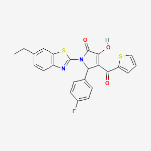 1-(6-Ethylbenzothiazol-2-yl)-5-(4-fluorophenyl)-3-hydroxy-4-(2-thienylcarbonyl)-3-pyrrolin-2-one - 