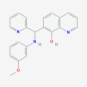 7-{[(3-Methoxyphenyl)amino](pyridin-2-yl)methyl}quinolin-8-ol - 