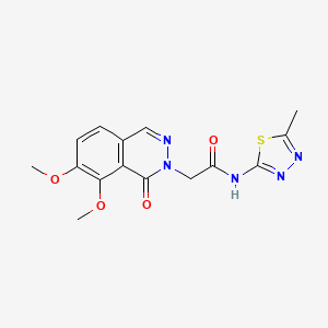 2-(7,8-dimethoxy-1-oxophthalazin-2(1H)-yl)-N-(5-methyl-1,3,4-thiadiazol-2-yl)acetamide - 
