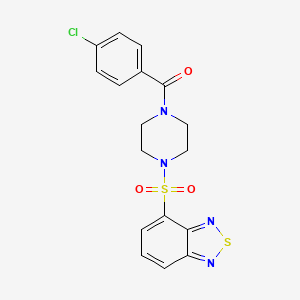 [4-(2,1,3-Benzothiadiazol-4-ylsulfonyl)piperazin-1-yl](4-chlorophenyl)methanone - 