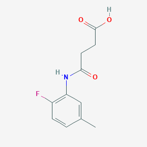 4-[(2-Fluoro-5-methylphenyl)amino]-4-oxobutanoic acid - 904766-63-8