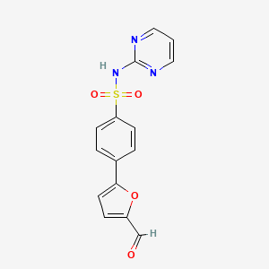 4-(5-Formyl-furan-2-yl)-N-pyrimidin-2-yl-benzenesulfonamide - 568566-39-2