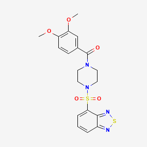 [4-(2,1,3-Benzothiadiazol-4-ylsulfonyl)piperazin-1-yl](3,4-dimethoxyphenyl)methanone - 