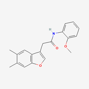 2-(5,6-dimethyl-1-benzofuran-3-yl)-N-(2-methoxyphenyl)acetamide - 