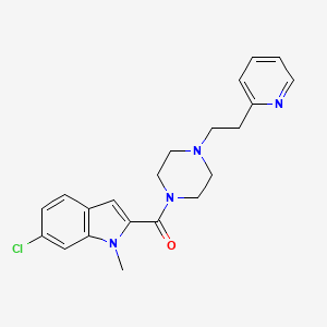(6-chloro-1-methyl-1H-indol-2-yl){4-[2-(pyridin-2-yl)ethyl]piperazin-1-yl}methanone - 
