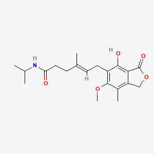 (4E)-6-(4-hydroxy-6-methoxy-7-methyl-3-oxo-1,3-dihydro-2-benzofuran-5-yl)-4-methyl-N-(propan-2-yl)hex-4-enamide - 